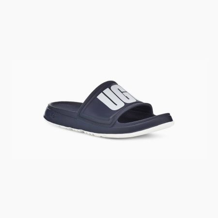 UGG Wilcox Dark Blue Slides for Men (ZTSD12537)